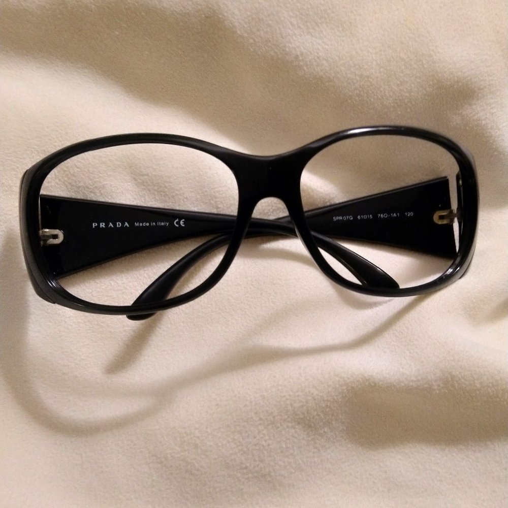 Prada Black Sunglasses: Frames Only - Picture 2 of 16